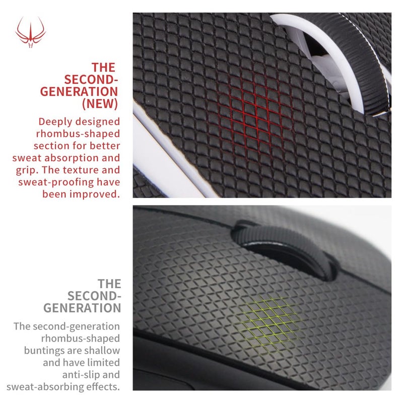 HOTLINE GAMES HOTLINEGAMES New 2.0 Anti Slip Mouse Grip Tape Compatible with Logitech G502 Wired / G502 Wireless Gaming Mouse Skins, Sweat Resistant, Cut to Fit,Easy to Apply, Professional Mice Upgrade - Image 5